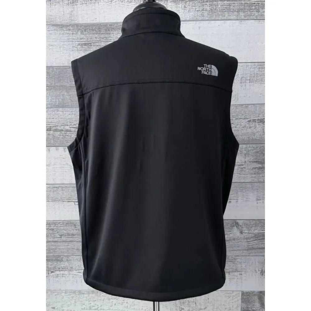 The North Face WindWall Vest Men's XL Black Full Zip Jacket tierpoint logo